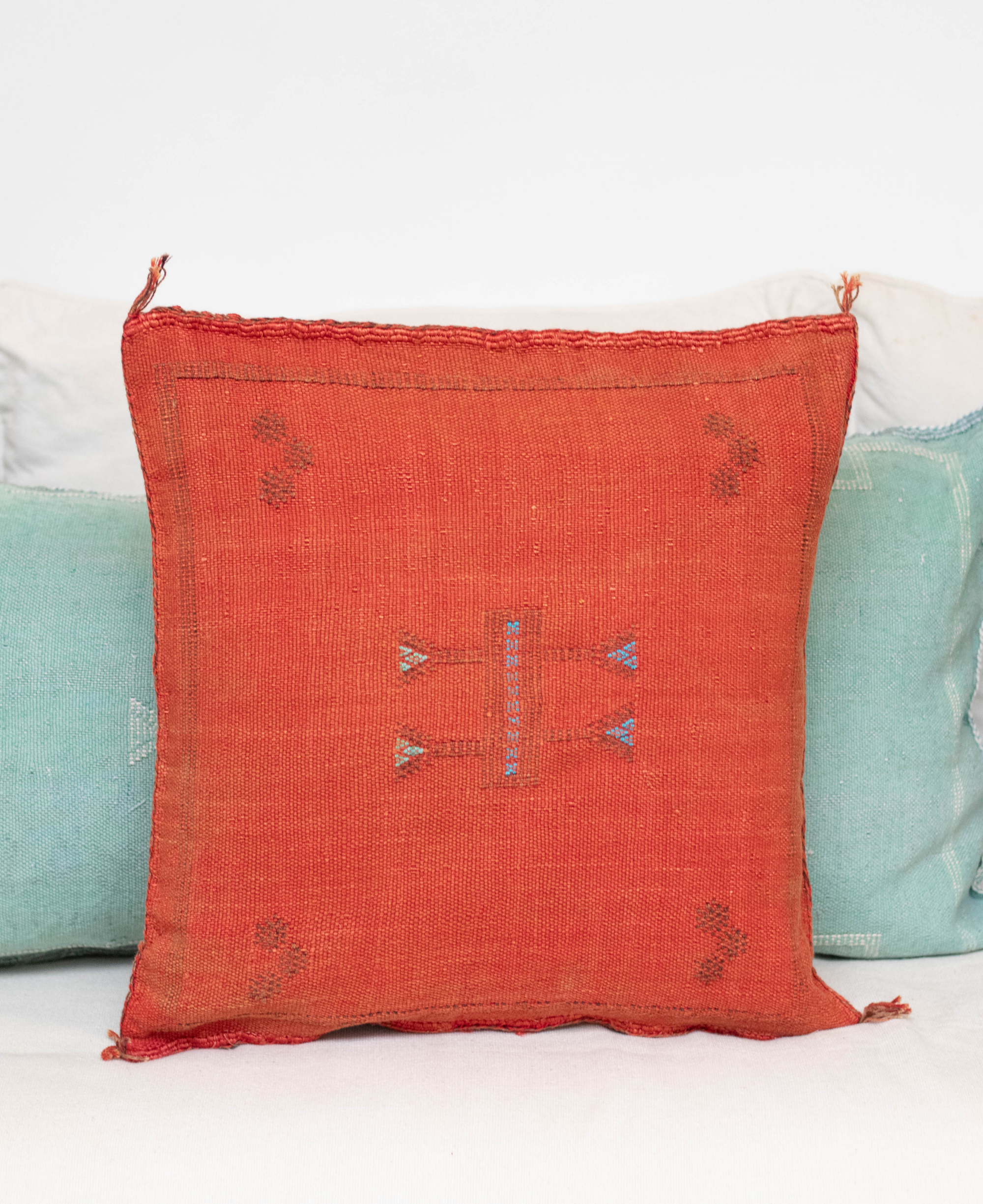 Handmade Moroccan Cactus Silk Cushion Cover - 12