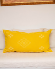 Luxury Moroccan Cactus Silk Cushion – Boho Sabra Pillow
