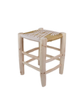 Moroccan Handmade Stool Braided Rope Weaving, 18
