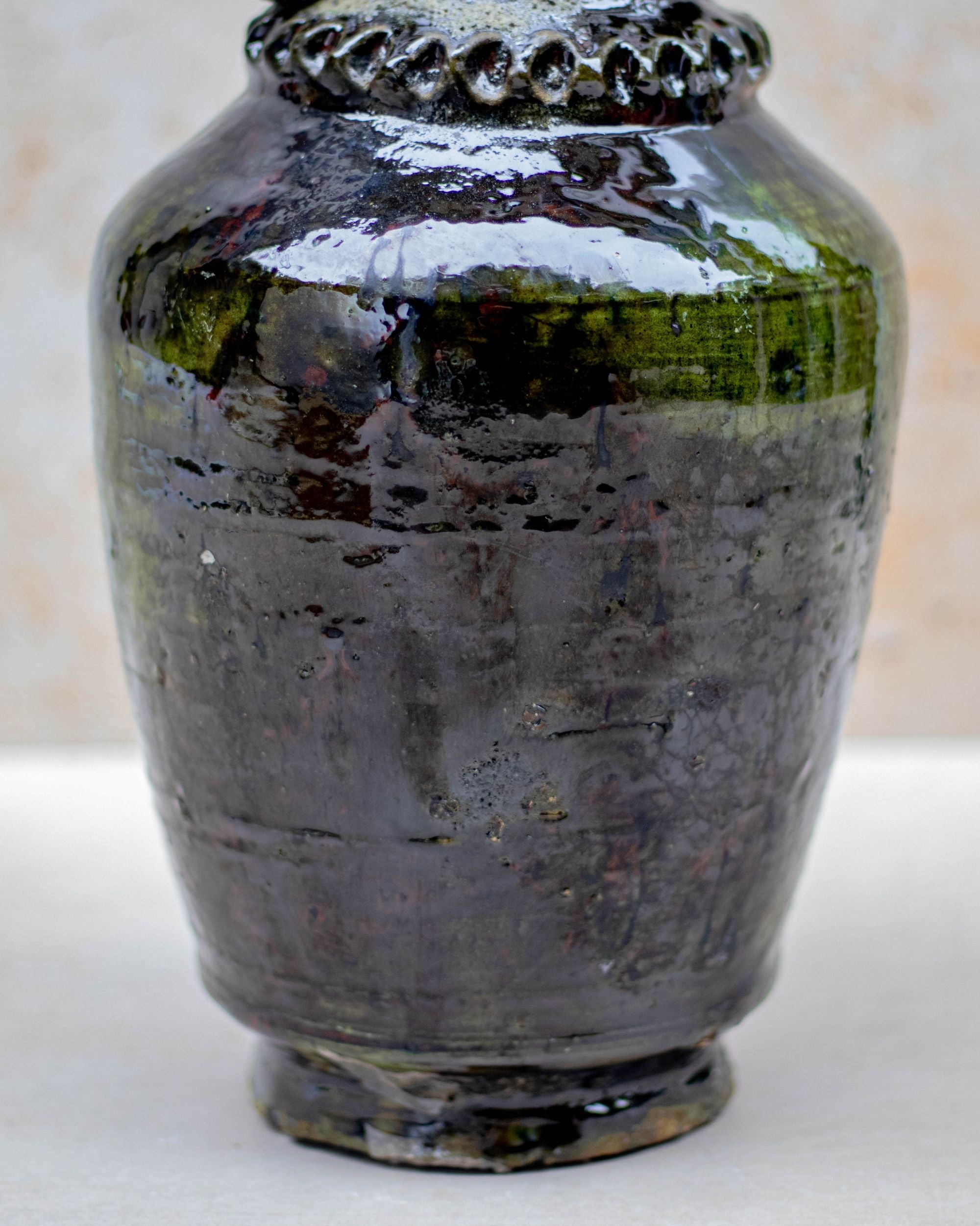 Tamegroute Tall Vase — Deep Green