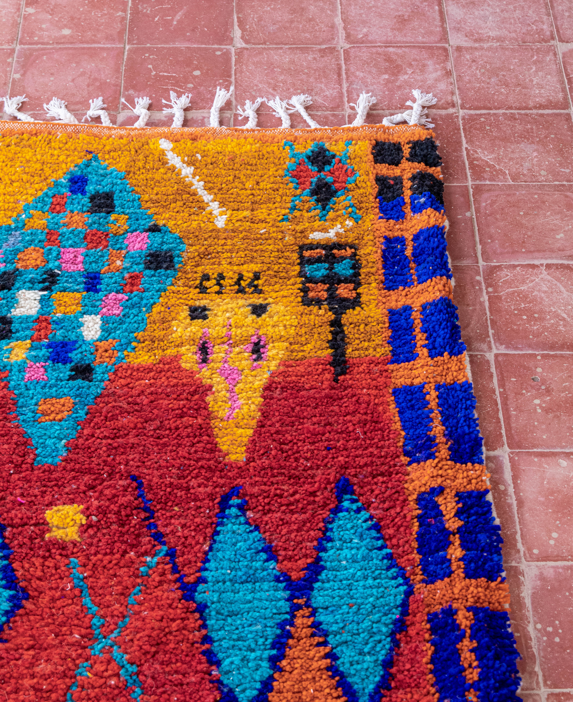 Moroccan Berber Beni Ourain Rug