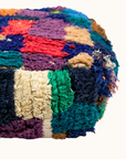 Handmade Moroccan Vintage Floor Cushion Pouf - 11