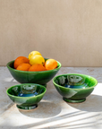 Tazekka Green Moroccan Ceramic Bowls