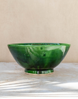 Tazekka Large Green Moroccan Ceramic Bowl