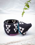 Hand -Woven Moroccan Wool Pot - 020