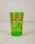 Set of 6 Authentic Moroccan Multicoloured Tea Glasses