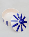Moroccan Striped Lidded Pot