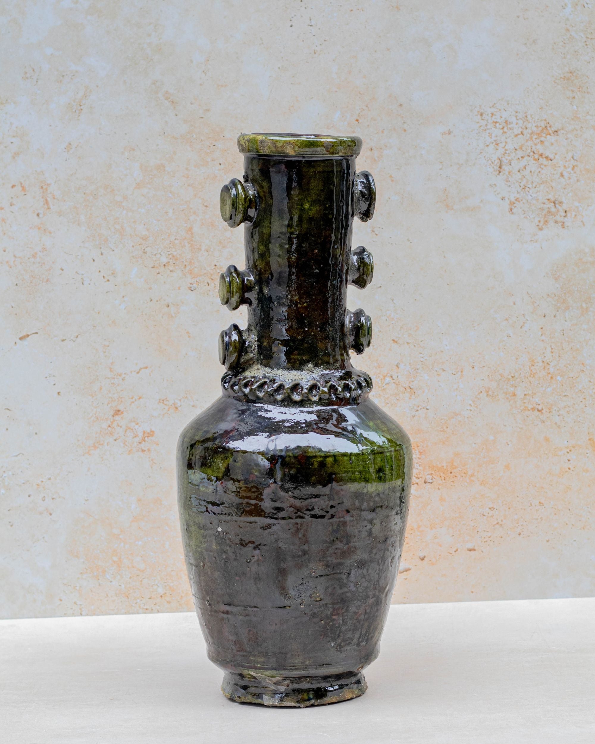 Tamegroute Tall Vase — Deep Green