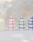 Handmade Checkered Ceramic Vase -