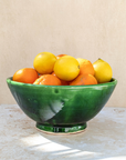 Tazekka Large Green Moroccan Ceramic Bowl