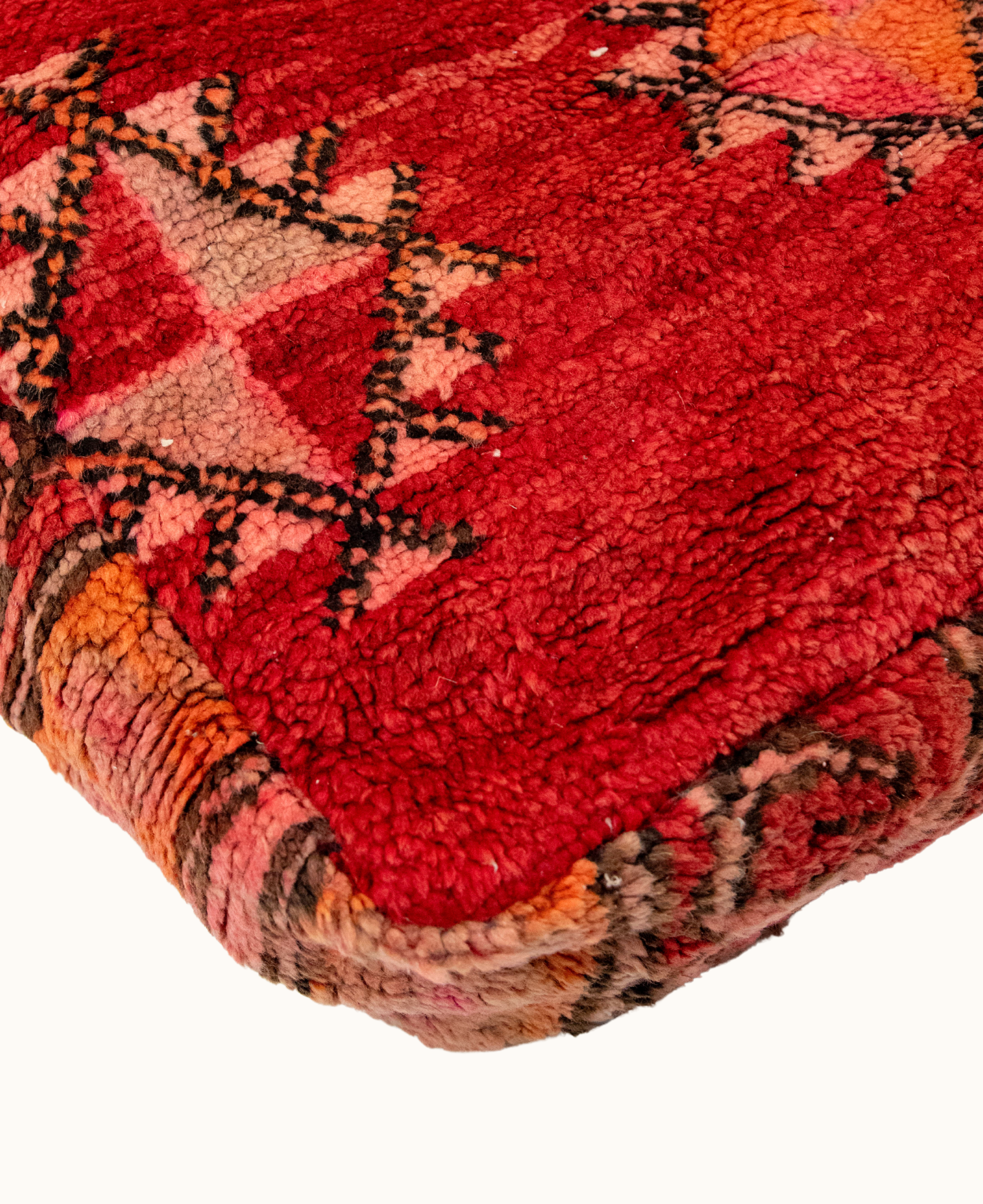 Handmade Moroccan Vintage Floor Cushion Pouf - 13