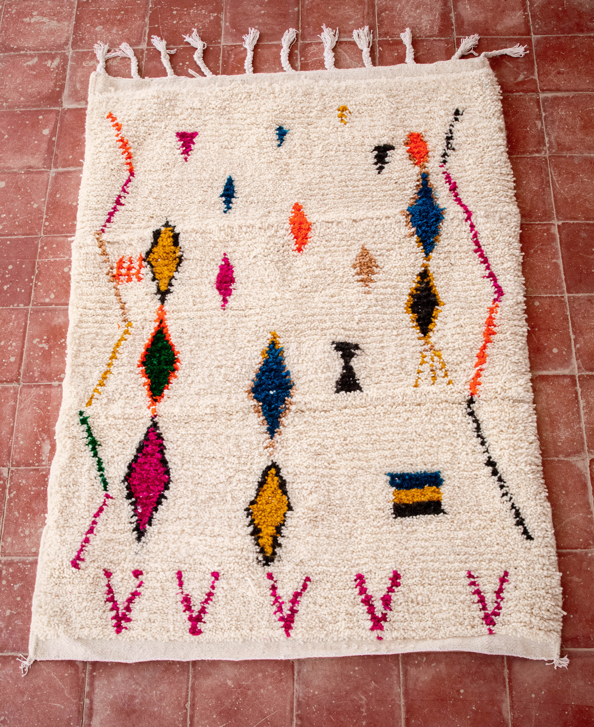 Moroccan Berber Beni Ourain Rug