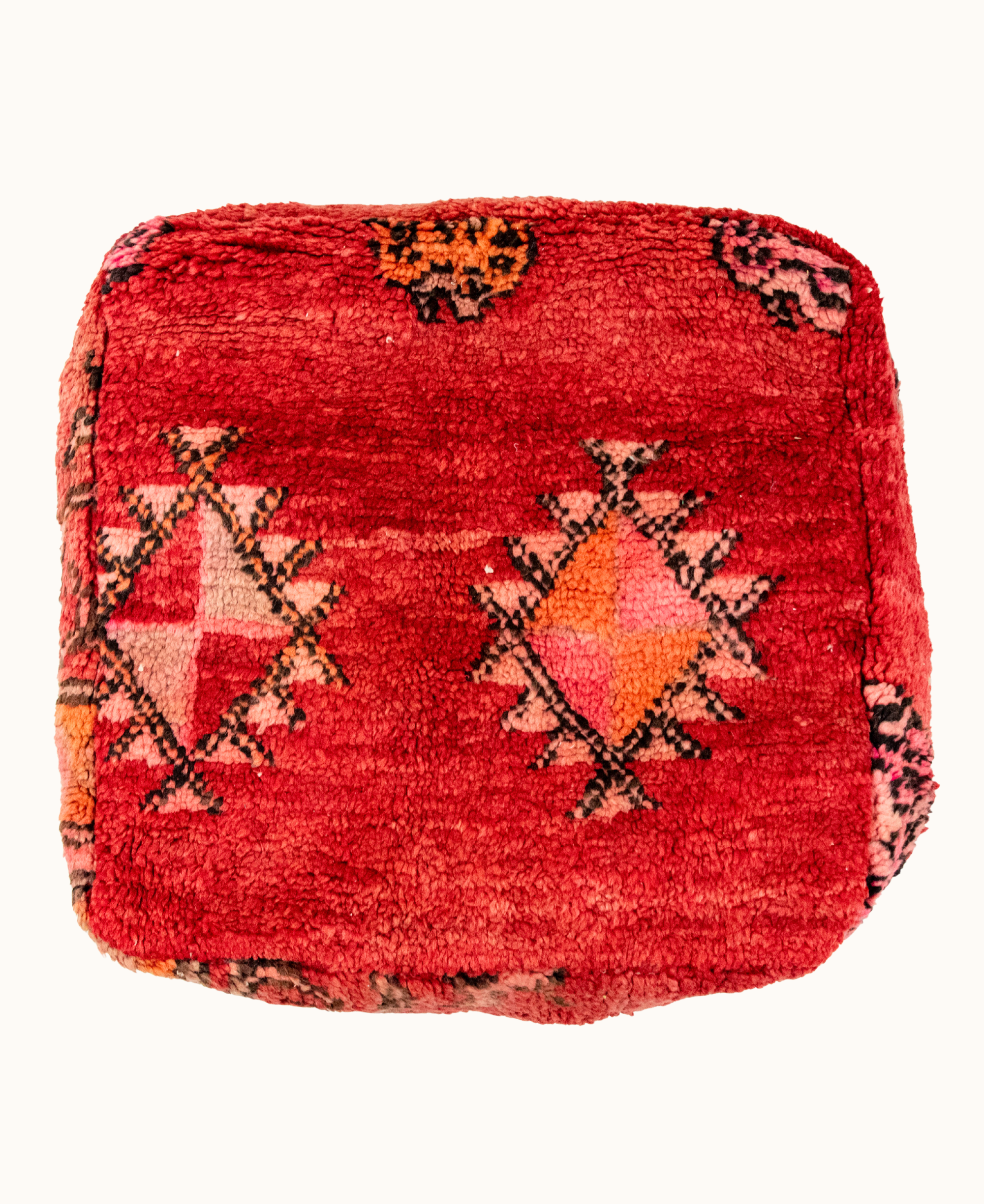 Handmade Moroccan Vintage Floor Cushion Pouf - 13