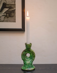 Tamegroute Green Glazed Candlestick Holder