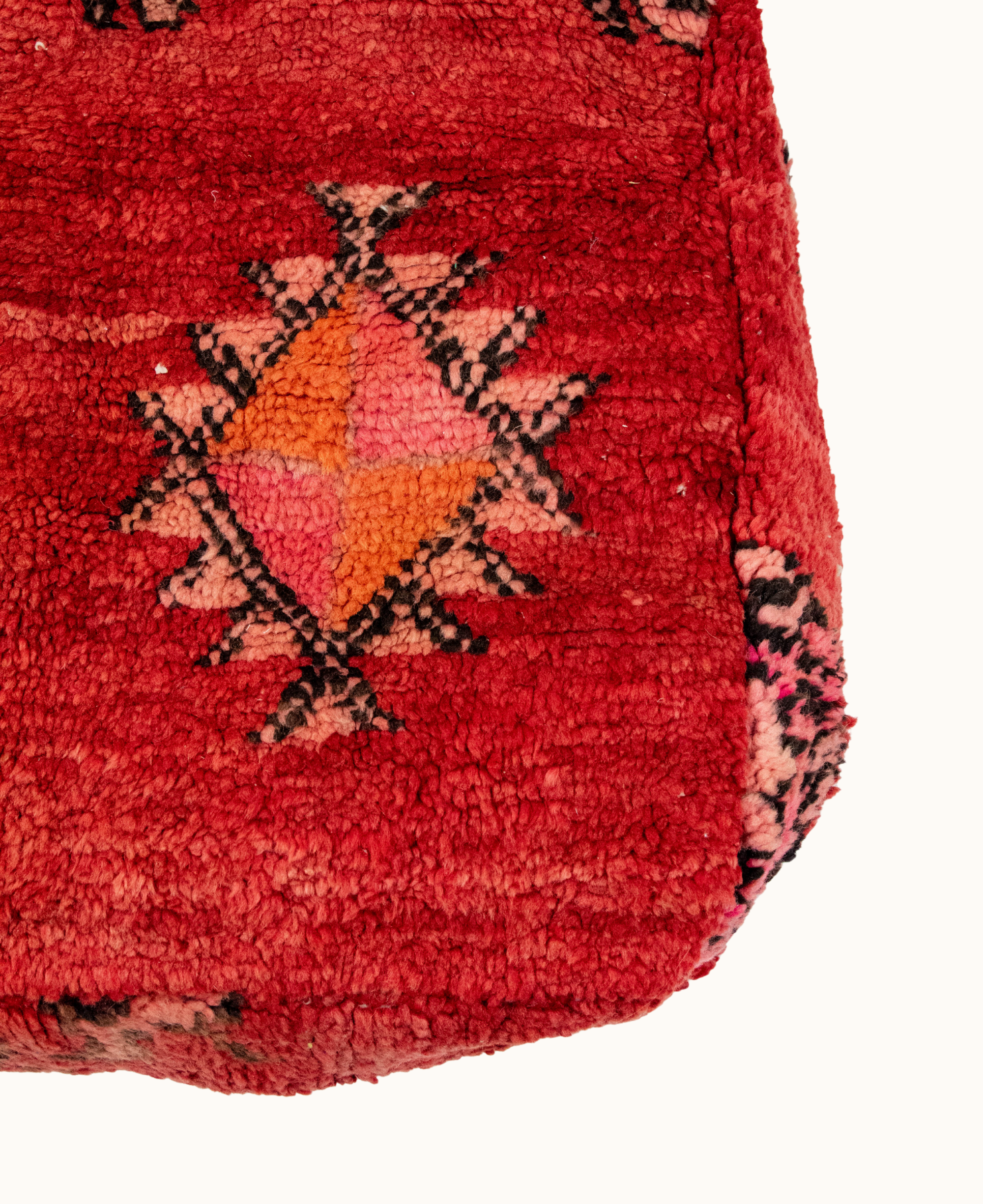 Handmade Moroccan Vintage Floor Cushion Pouf - 13