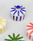 Moroccan Striped Lidded Pot