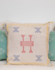 Handmade Moroccan Cactus Silk Cushion Cover - 12