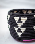 Hand -Woven Moroccan Wool Pot - 020