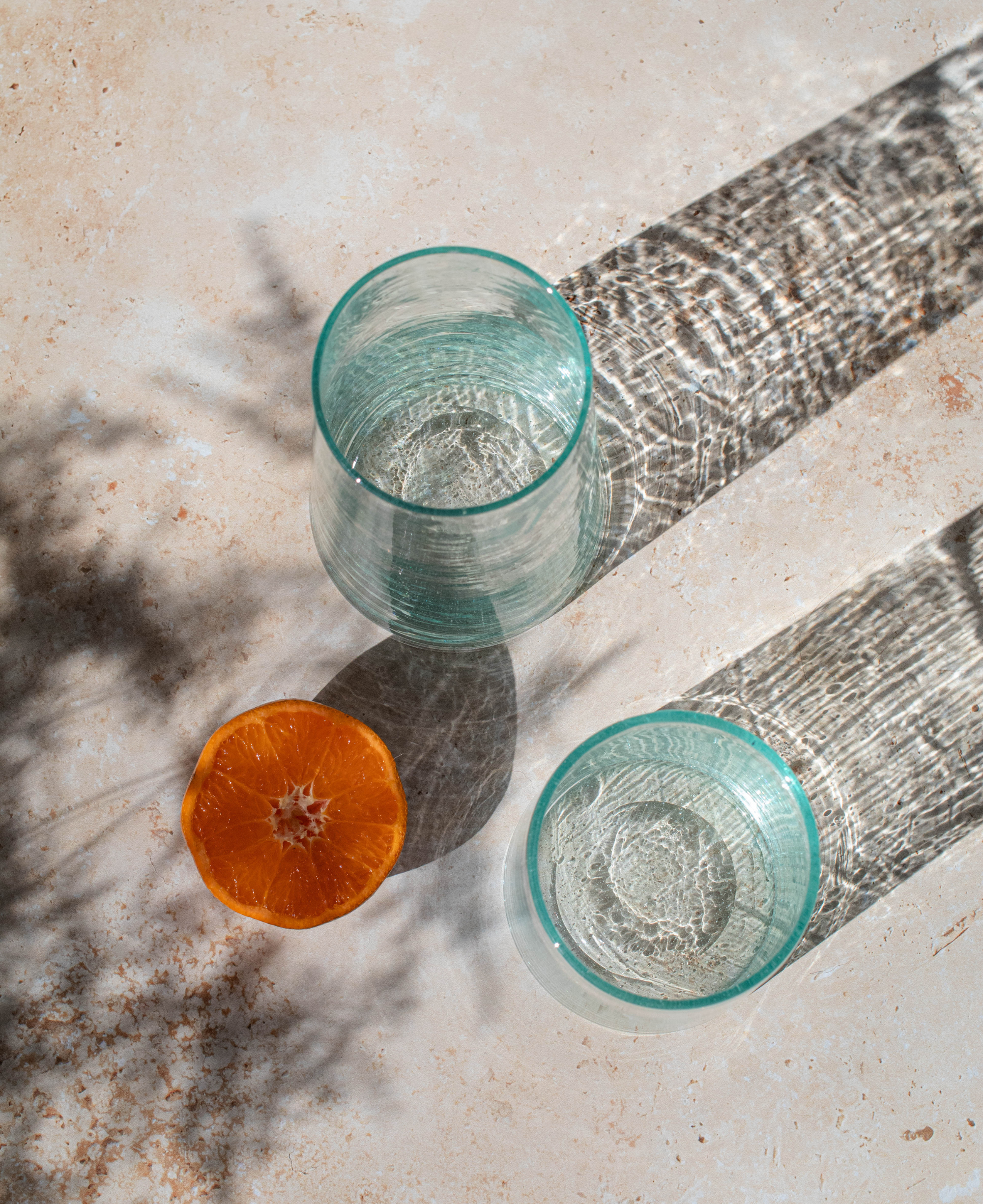 Recycled Moroccan Clear Tumbler/Highball Glass