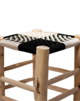 Moroccan Handmade Stool Braided Rope Weaving, 016