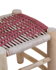 Moroccan Handmade Stool Braided Rope Weaving, 23