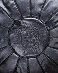 Filling guide – how to stuff the black pouf for a rounded shape