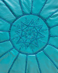Filling guide – how to stuff the turquoise pouf for a rounded shape