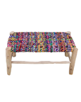 Handcrafted Boucherouite Craft Bench