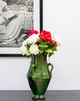 Handcrafted Tamegroute Green Vase