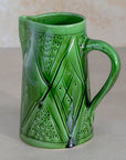 Handmade Moroccan Carved Pitcher - Green