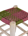 Moroccan Handmade Stool Braided Rope Weaving, 21