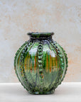 Handmade Tamegroute green vase — 30 cm
