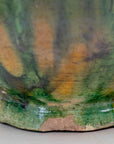 High-gloss Tamegroute vase crafted by Moroccan artisans