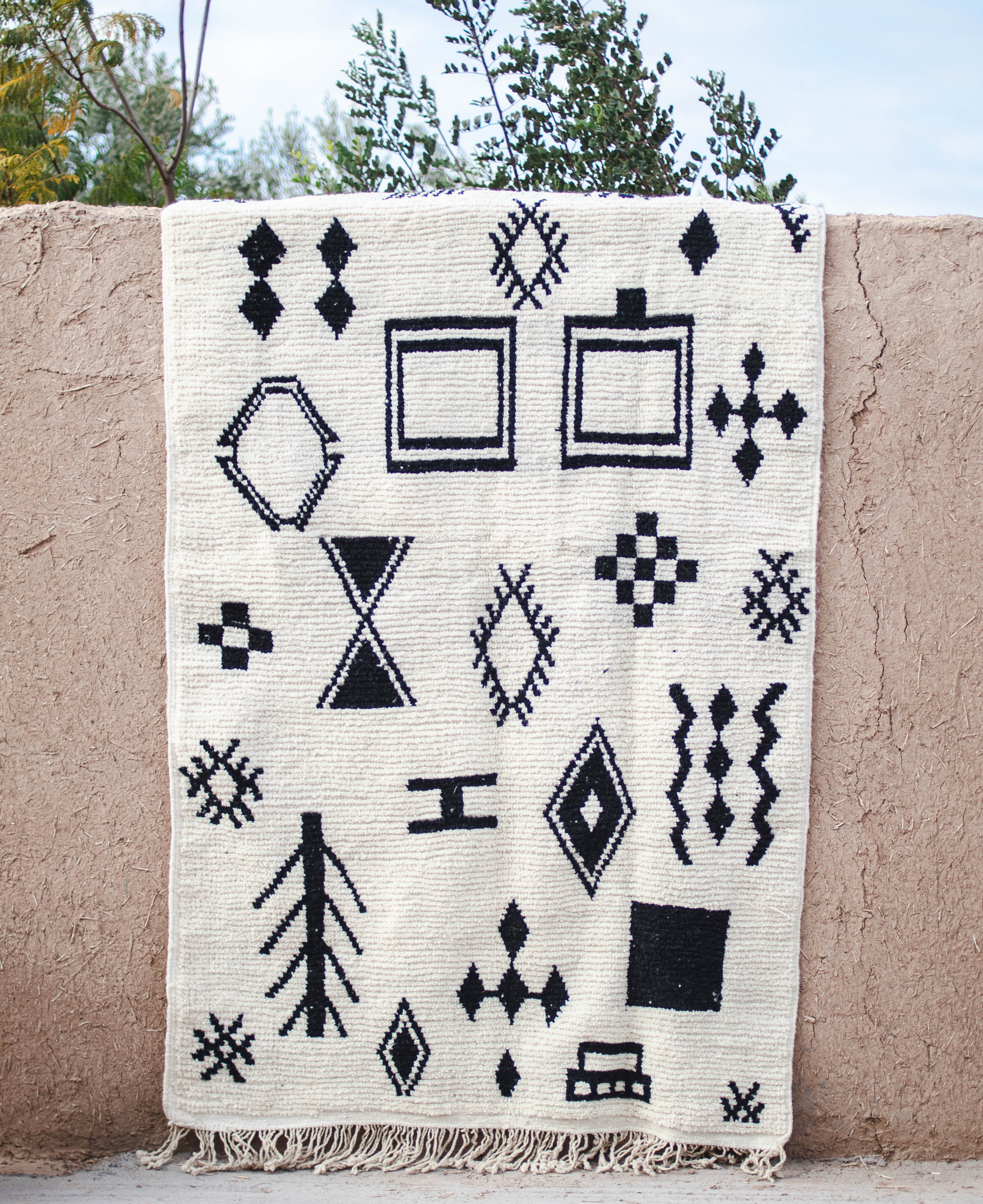 Moroccan Berber Beni Ourain Rug