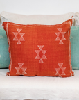 Handmade Moroccan Cactus Silk Cushion Cover - 14