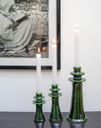 Moroccan Candle Holders - Green 3 Sizes