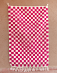 Moroccan Checkered Wool Rug