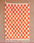 Moroccan Checkered Wool Rug