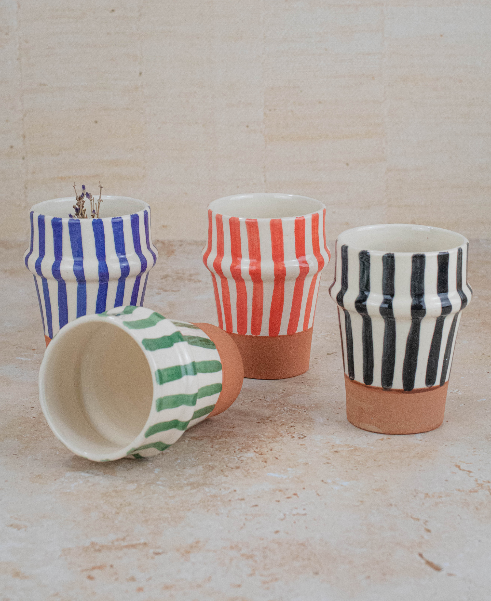 Moroccan Handmade Ceramic Tumbler
