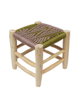 Moroccan Handmade Stool Braided Rope Weaving, 005