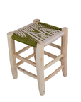 Moroccan Handmade Stool Braided Rope Weaving, 17