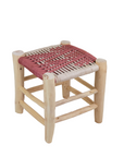 Moroccan Handmade Stool Braided Rope Weaving, 23