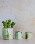 Moroccan Tamegroute Half-Glazed Planter