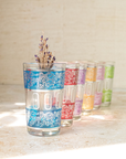 Moroccan Tea Set of 6 – Multicolored Glasses