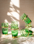 Recycled Moroccan Beldi Tea Glasses Set
