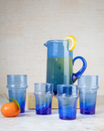 Recycled Moroccan Beldi Tea Glasses Set of 6
