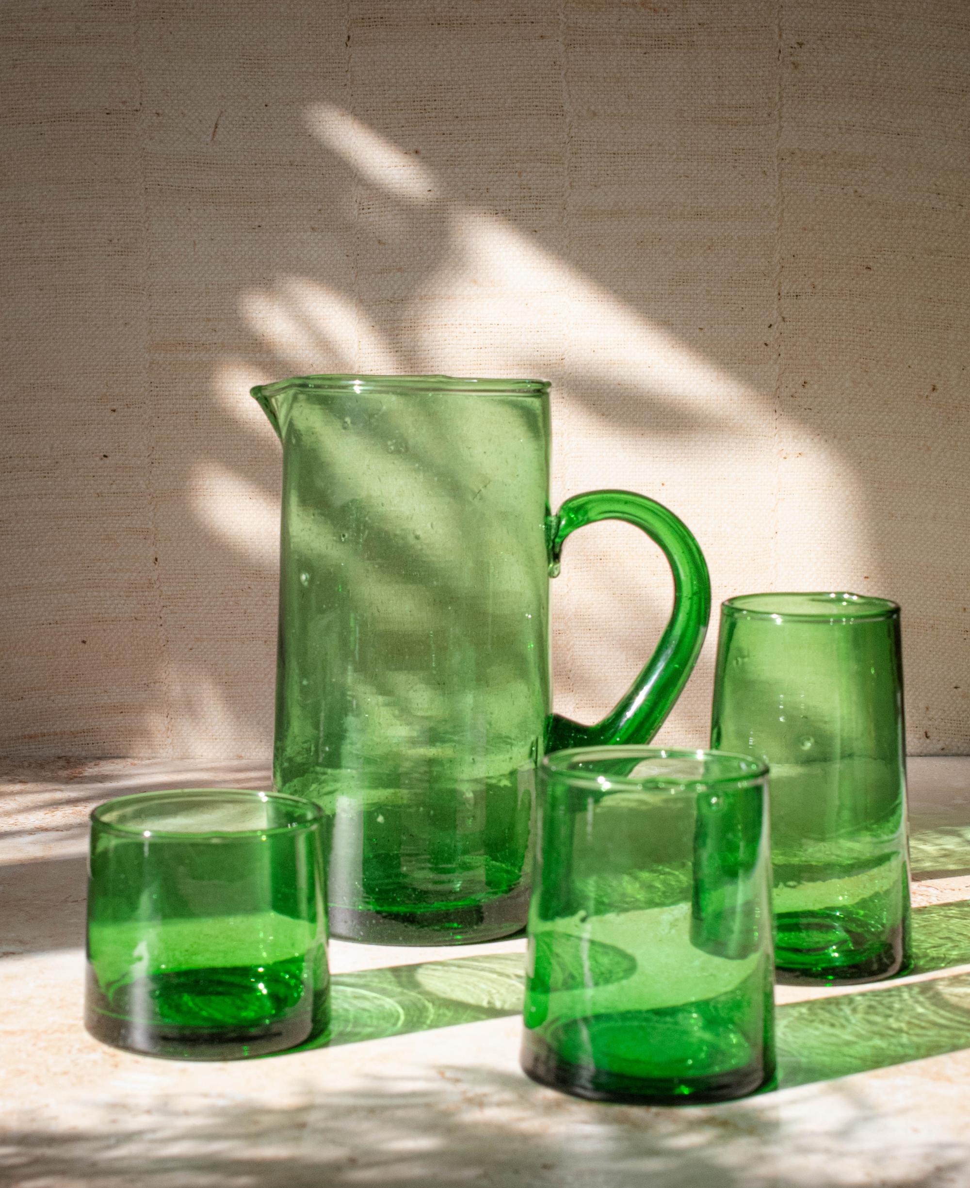 Recycled Moroccan Green Tumbler/Highball Glass