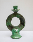 Moroccan Tamegroute Green Candlestick