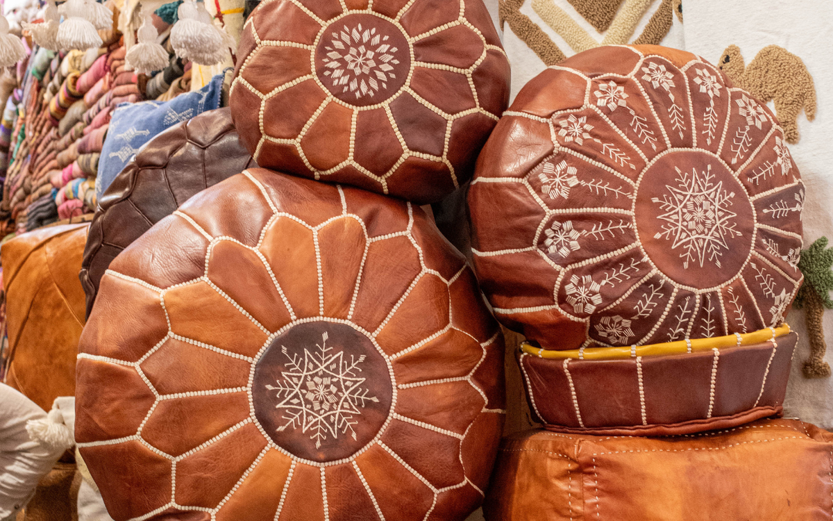 Moroccan Leather Poufs: A Complete Buying, Filling and Care Guide