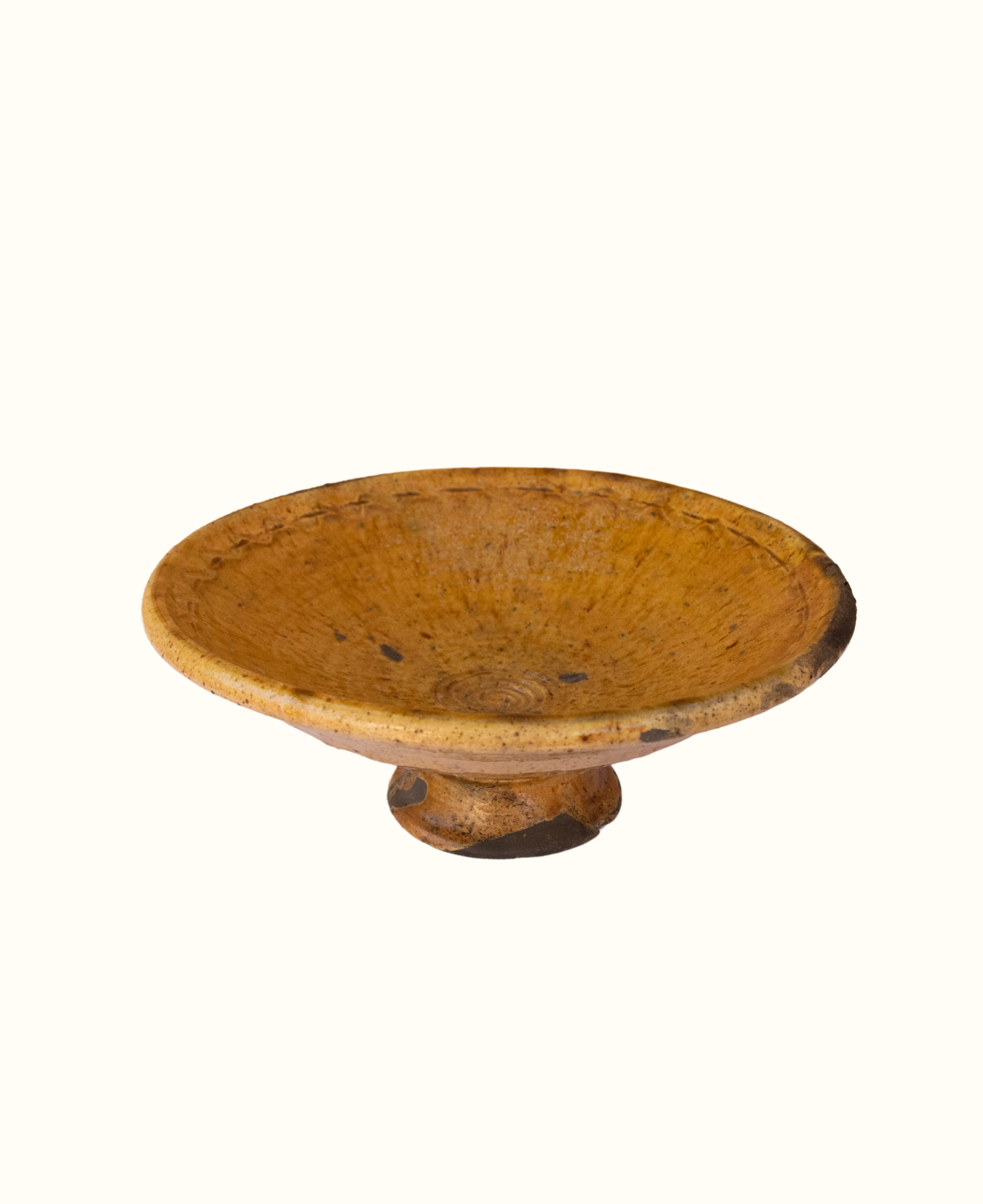 Handmade Tamegroute Pottery Serving Platter Bowl 